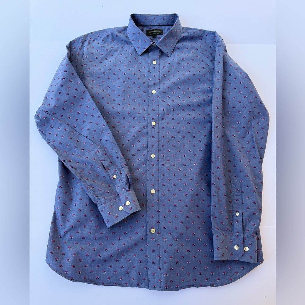 Men’s Banana Republic Long Sleeve Shirt Size XL 17-17 1/2 35-36​​